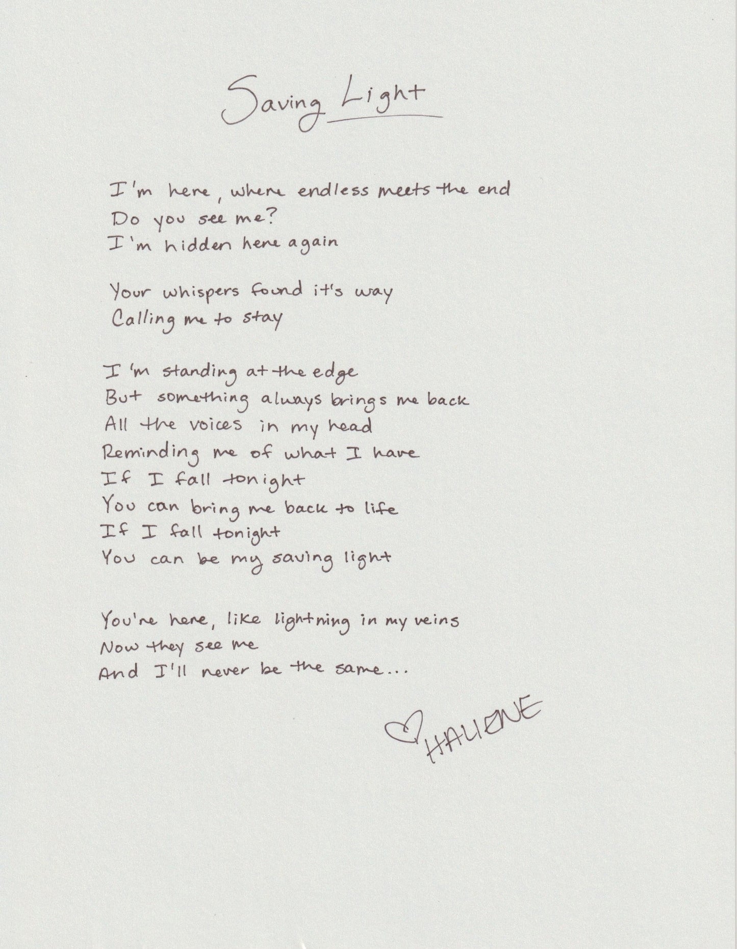 The Classics - Lyric Sheet